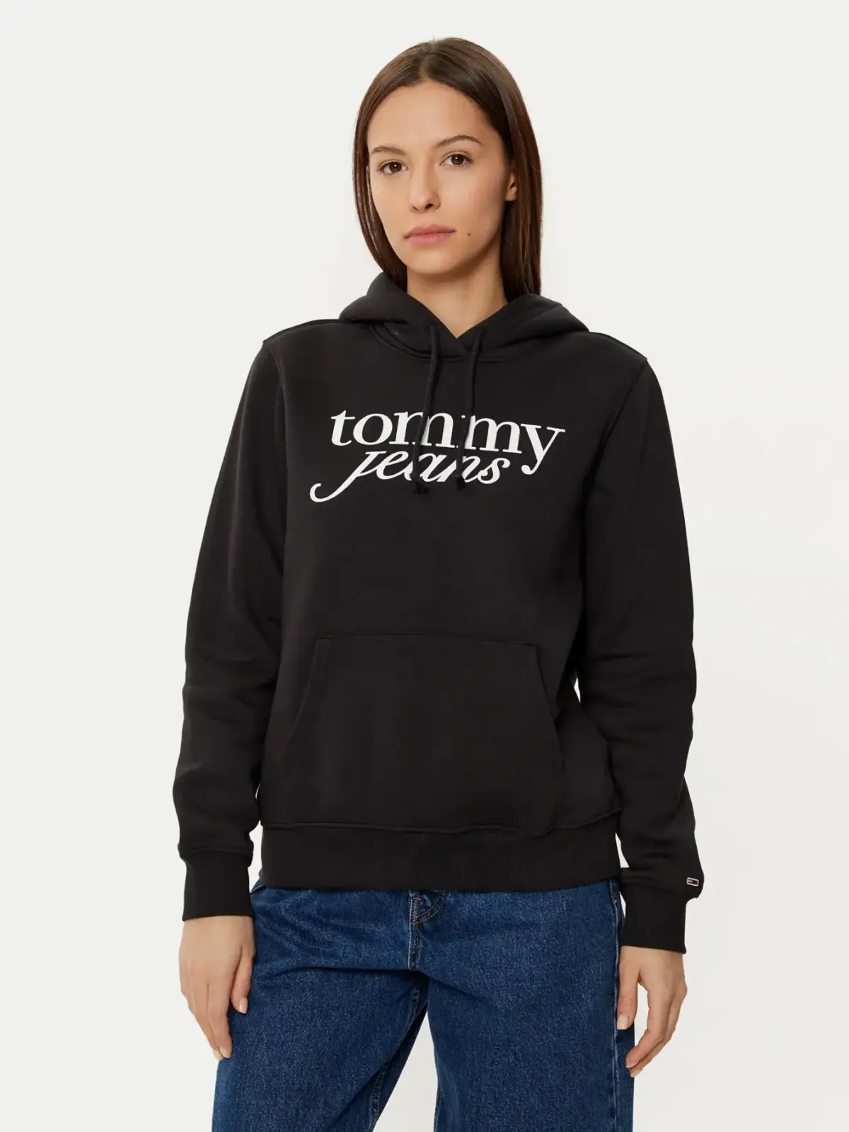 Tommy Hilfiger - Γυναικείο Φούτερ με Κουκούλα Tjw Reg Ess Regular Fit DW0DW20170-BDS Μαύρο