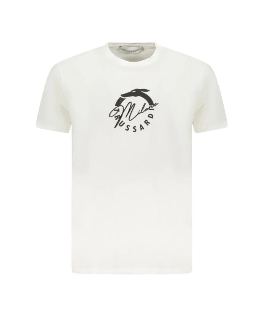 Trussardi Jeans - Ανδρικό Beachwear T-Shirt TRU25MTS01-01WHIT Λευκό