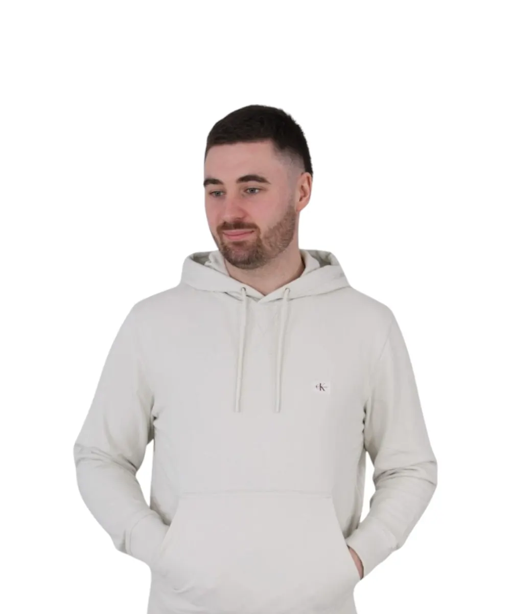 Calvin Klein - Woven Label Hoodie Φούτερ J30J327113-CJH Μπεζ