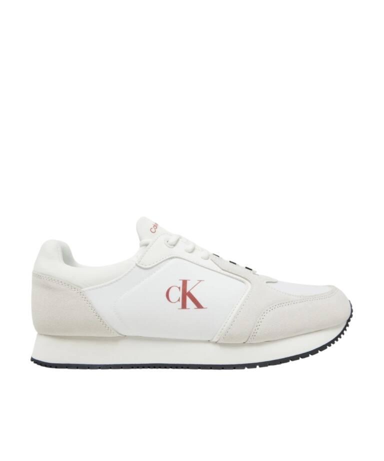 Calvin Klein - Ανδρικά Sneakers Retro Sock Runner Mg YM0YM01152-0LG Λευκό