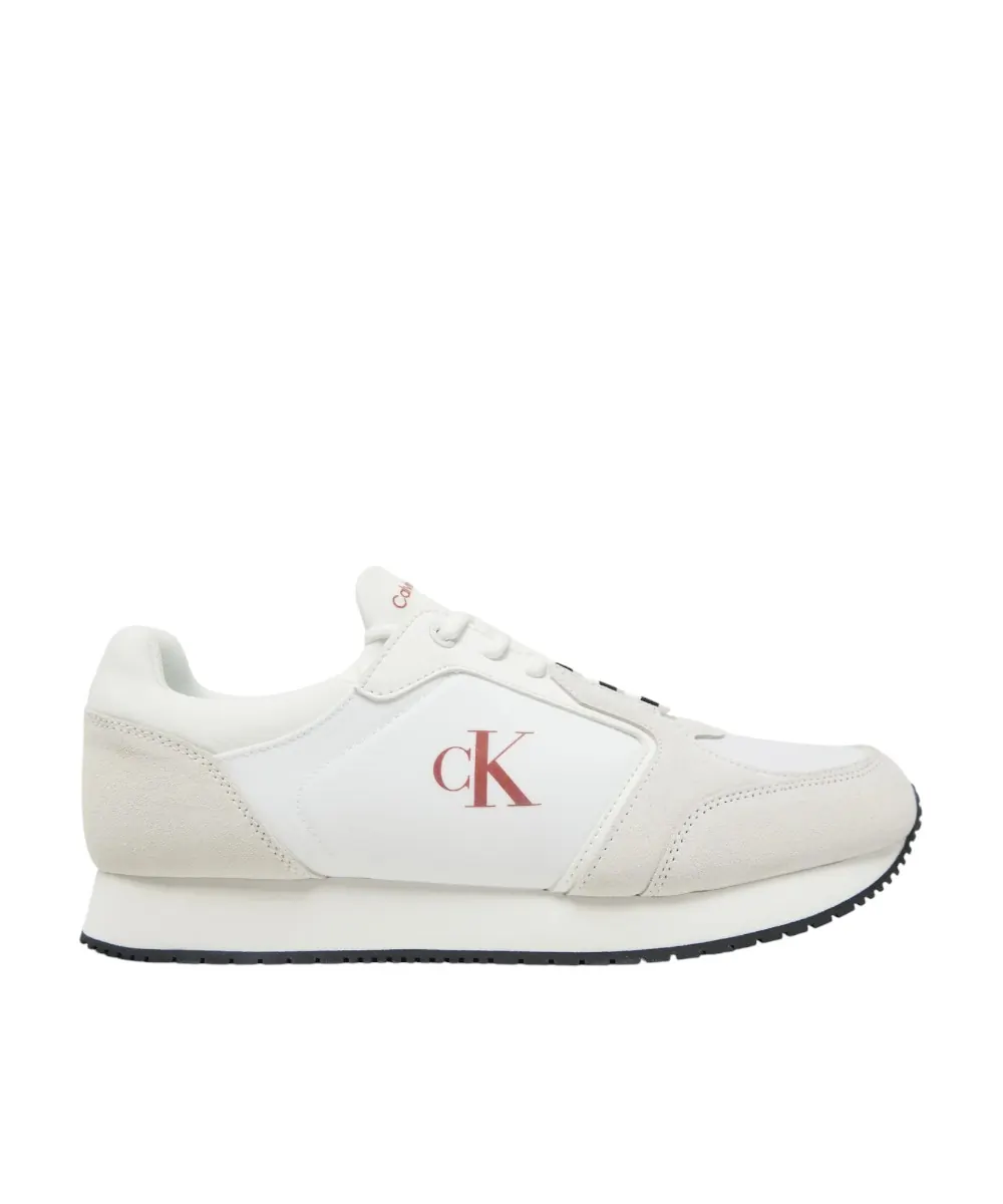 Calvin Klein - Ανδρικά Sneakers Retro Sock Runner Mg YM0YM01152-0LG Λευκό