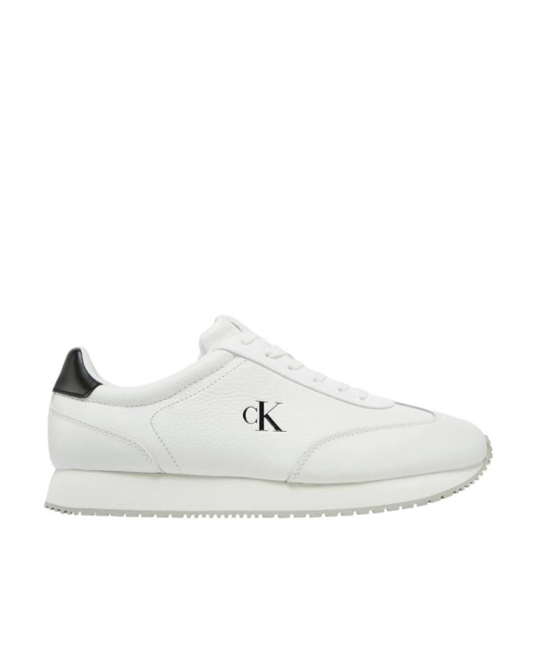 Calvin Klein - Ανδρικά Sneakers Runner Laceup Tc YM0YM01187-01W Λευκό