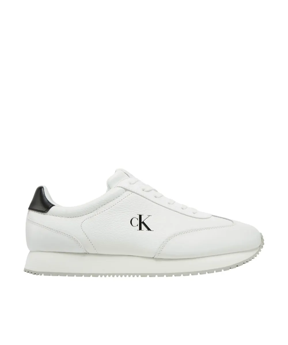 Calvin Klein - Ανδρικά Sneakers Runner Laceup Tc YM0YM01187-01W Λευκό