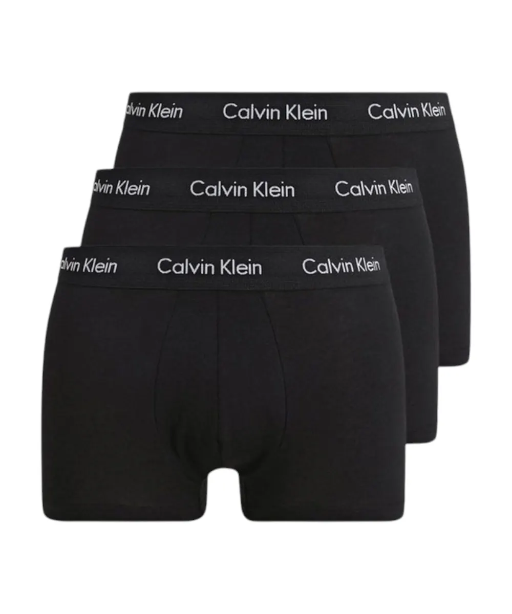Calvin Klein - Ανδρικά Μποξεράκια Low Rise Trunk 3Pack 0000U2664G-XWB Μαύρο