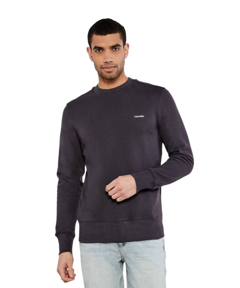 Calvin Klein - Ανδρικό Φούτερ Ck Jeans Label Crew Neck J30J327530-BA1 Ανθρακί
