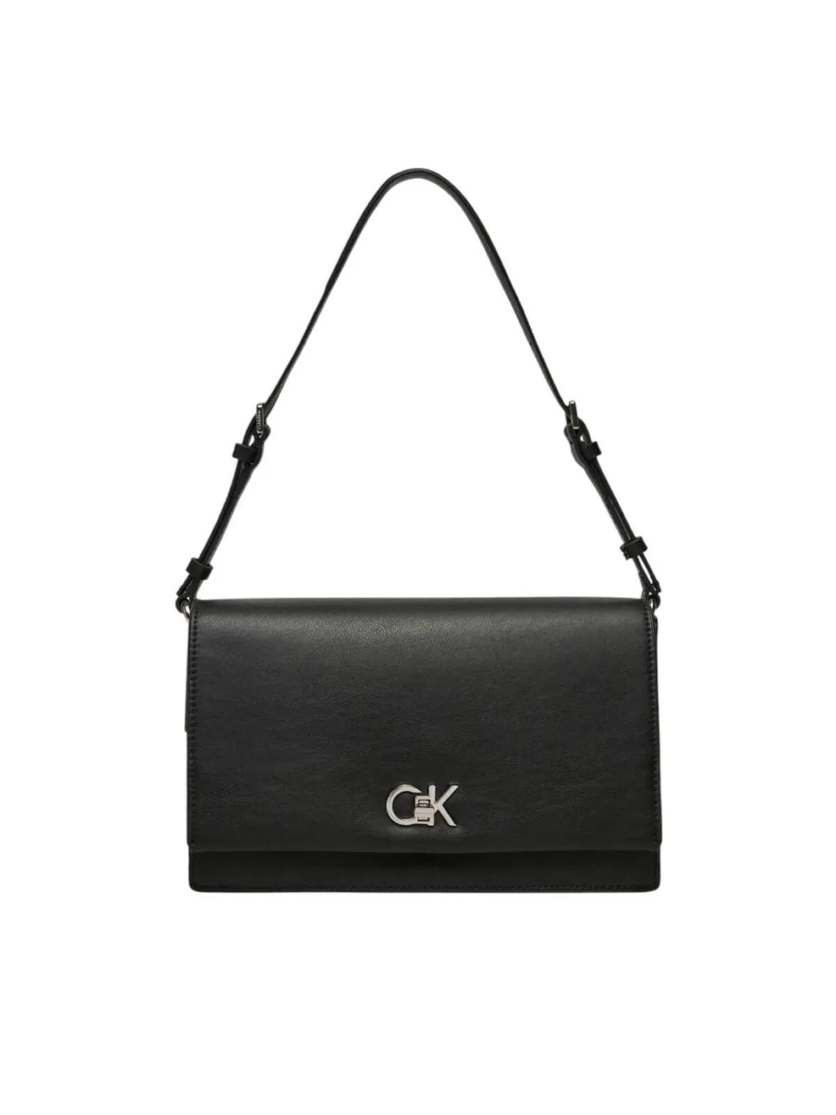 Calvin Klein - Γυναικεία Τσάντα Ck Elongated Shoulder Bag K60K612807-BEH Μαύρο