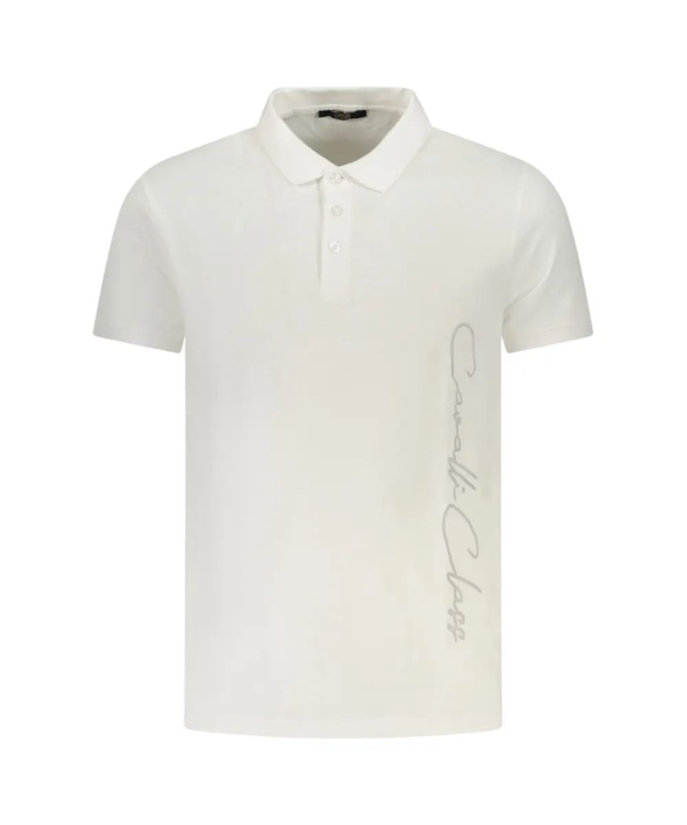 Cavalli Class - Ανδρική Μπλούζα T-Shirt Polo Short Sleeve TXT64FJD060-000533 Λευκό