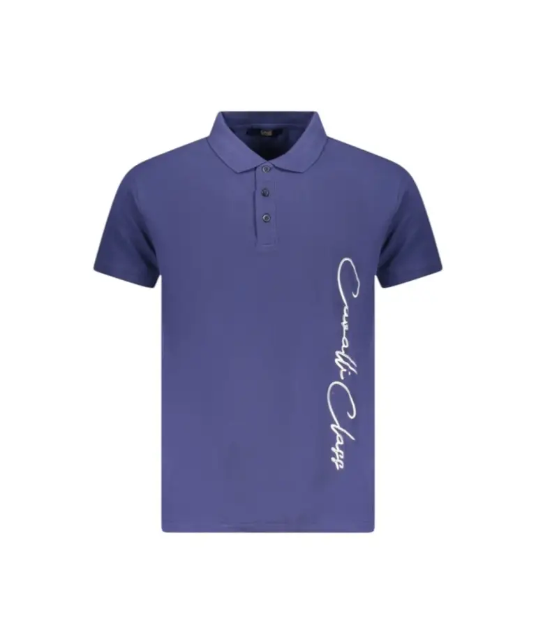 Cavalli Class - Ανδρική Μπλούζα T-Shirt Polo Short Sleeve TXT64FJD060-04551 Μωβ