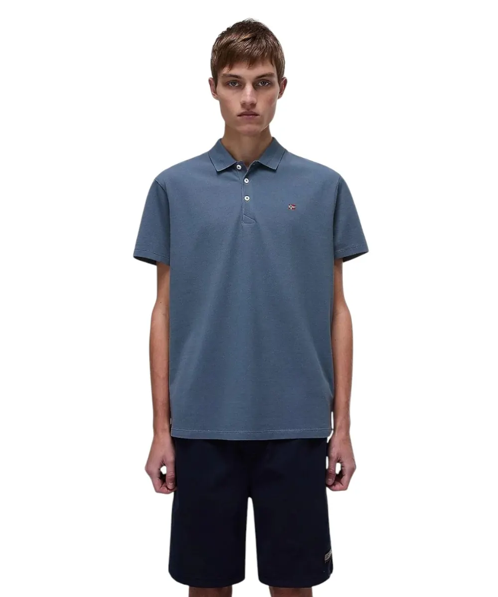 Napapijri - Ανδρικό T-shirt Polo Ealis SS Regular Fit NP0A4H8B-G1Y Γκρι