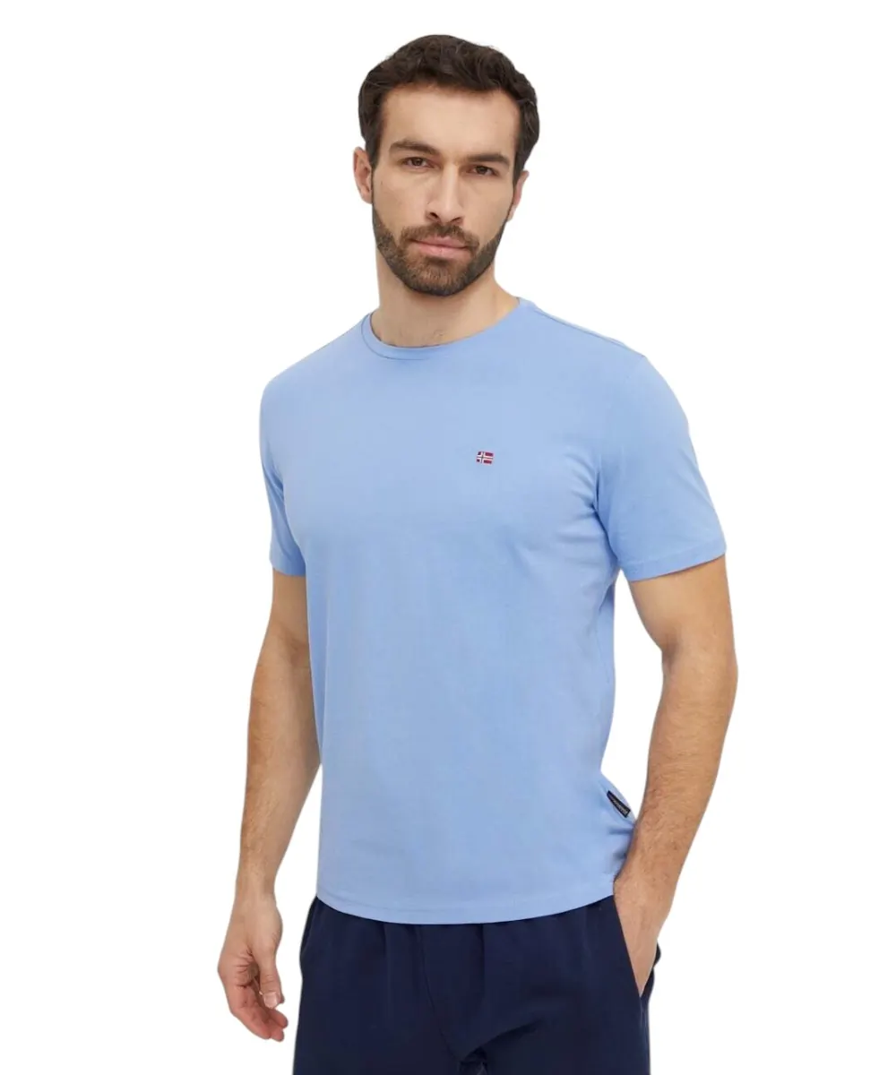 Napapijri - Ανδρικό T-shirt Salis Ss Sum Regular Fit NP0A4H8D-I00 Μπλε