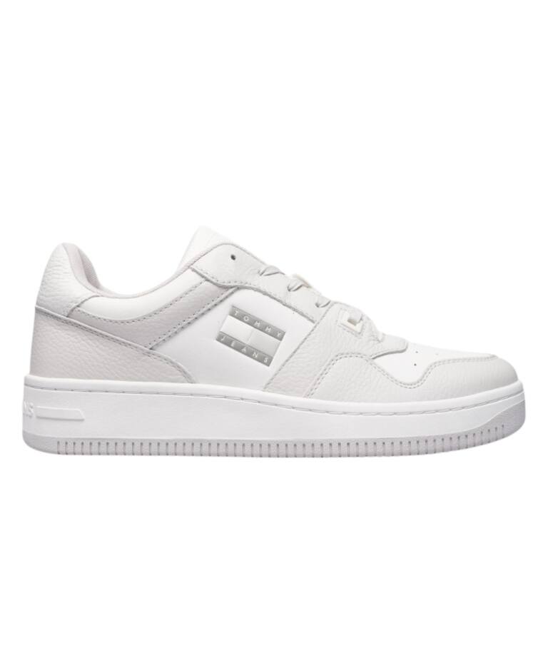 Tommy Hilfiger - Ανδρικά Sneakers Retro Basket Cupsole Tumble EM0EM01513-P06 Λευκό