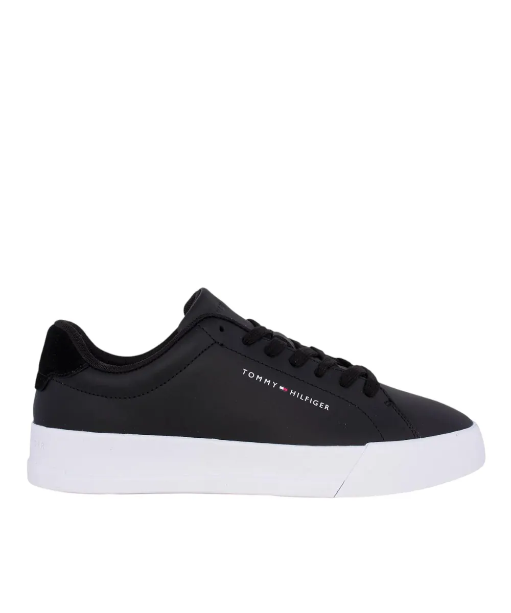 Tommy Hilfiger - Ανδρικά Sneakers Th Court Lth Detail Ess EM0EM04971-BDS Μαύρο