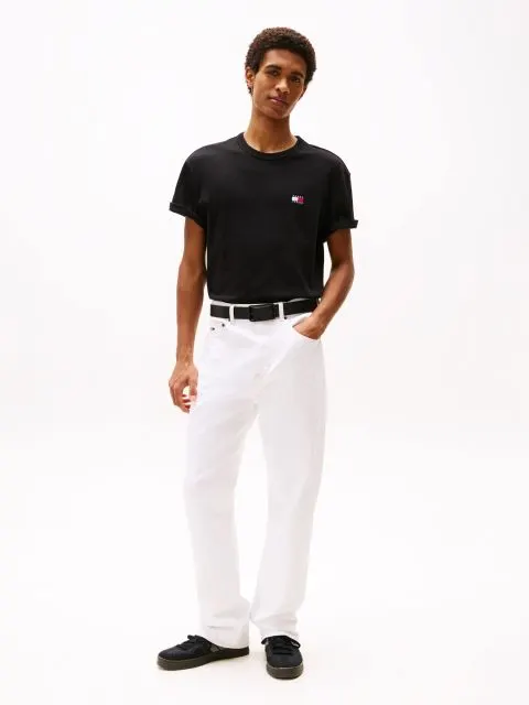 Tommy Hilfiger - Ανδρικό T-shirt Badge Regular Fit DM0DM20322-BDS Μαύρο