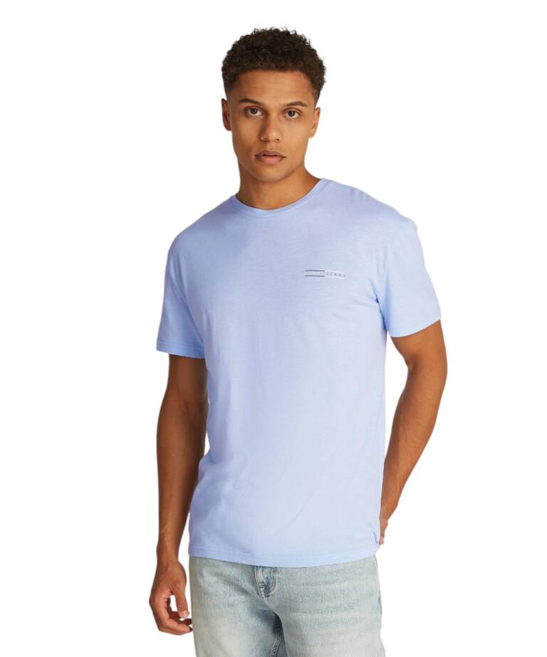 Tommy Hilfiger - Ανδρικό T-shirt b Reg Graphic Slub Ext Regular Fit DM0DM21303-C3Q Γαλάζιο