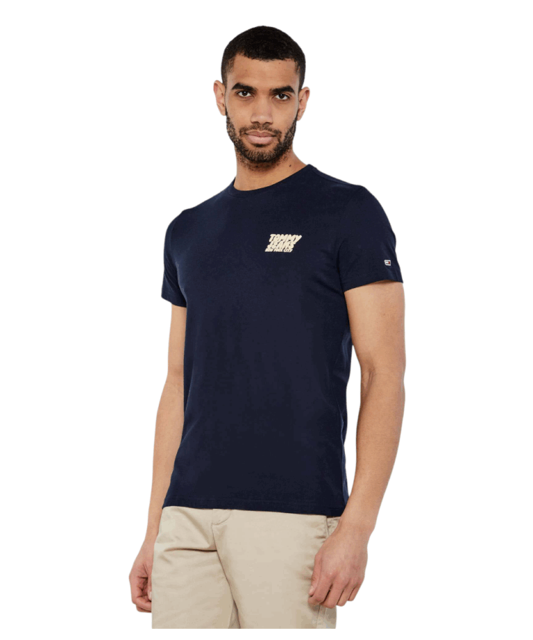 Tommy Hilfiger - Ανδρικό T-shirt με Λογότυπο DM0DM21863-C1G Μπλε