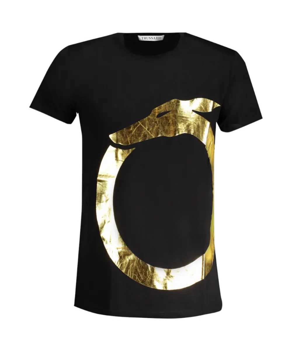 Trussardi Jeans - Ανδρικό T-Shirt TRU2MTS01-06BLKG Μαύρο
