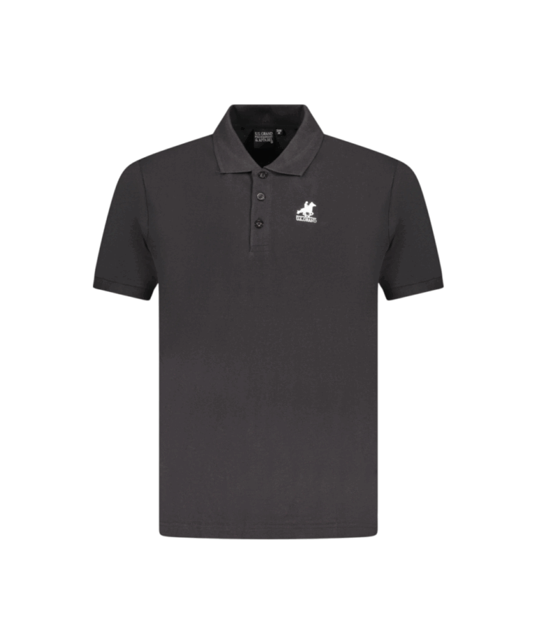 U.S. Grand Polo - Ανδρικό T-shirt Polo AU02658-23NERO Μαύρο