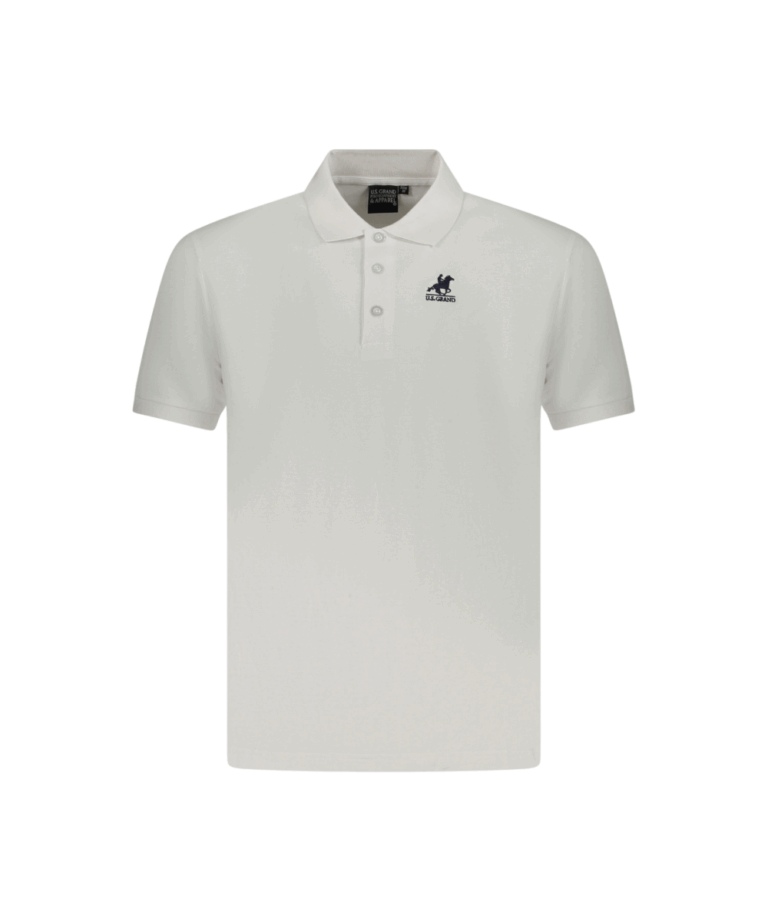 U.S. Grand Polo - Ανδρικό T-shirt Polo AU02658-6BIANC Λευκό