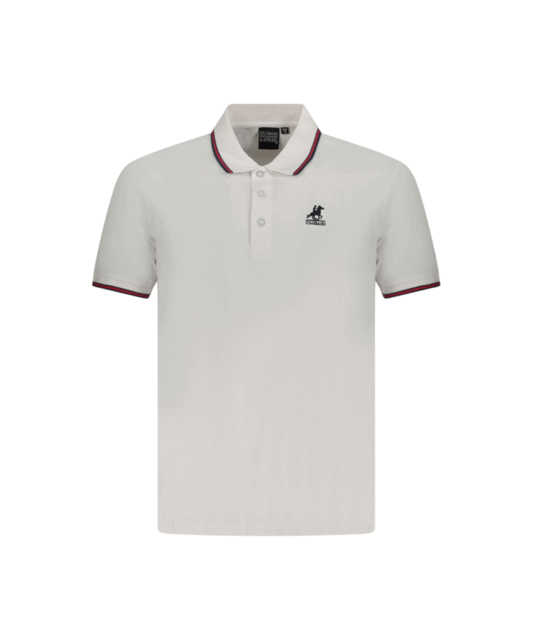 U.S. Grand Polo - Ανδρικό T-shirt Polo AU02660-6BIANC Λευκό