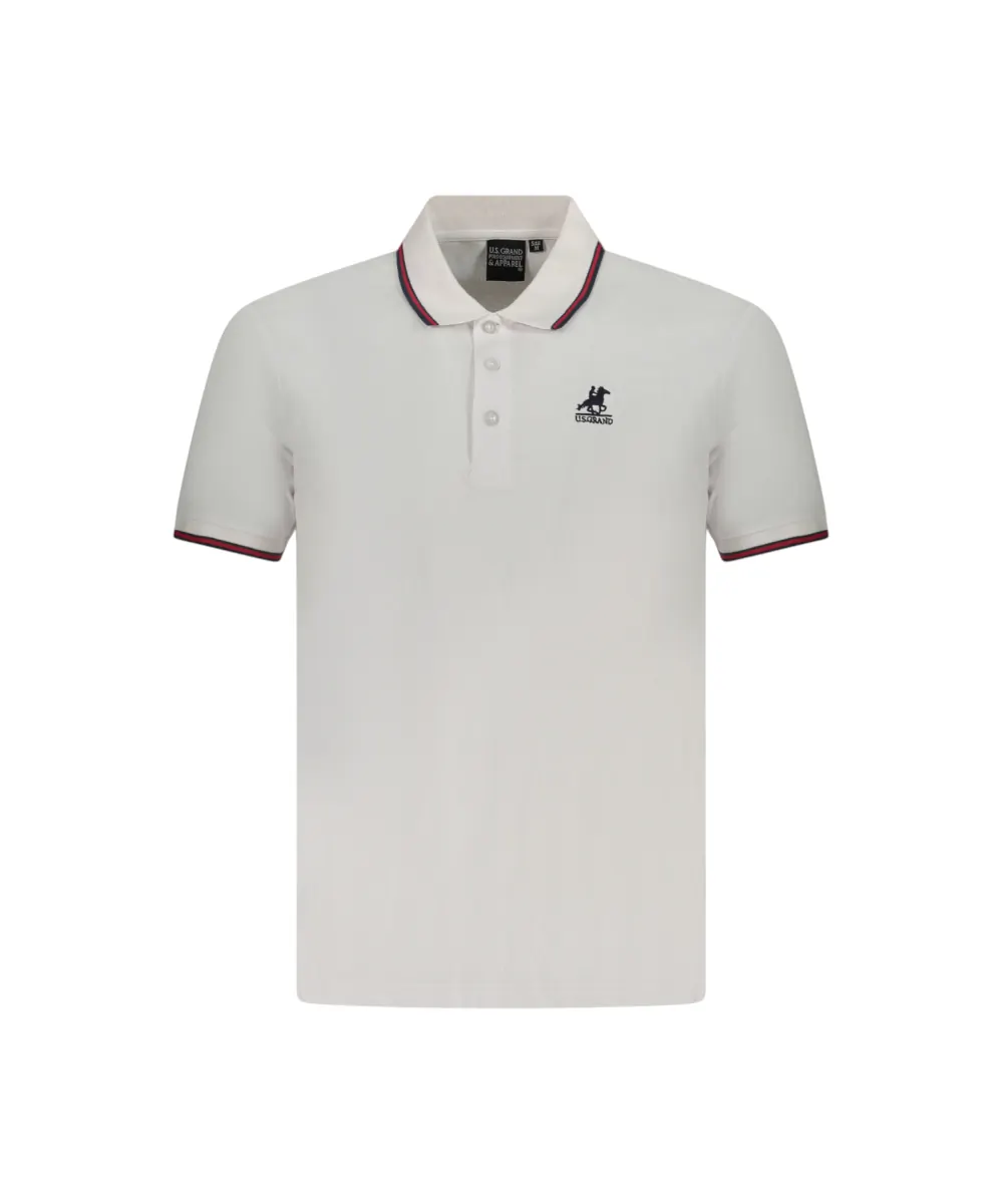 U.S. Grand Polo - Ανδρικό T-shirt Polo AU02660-6BIANC Λευκό