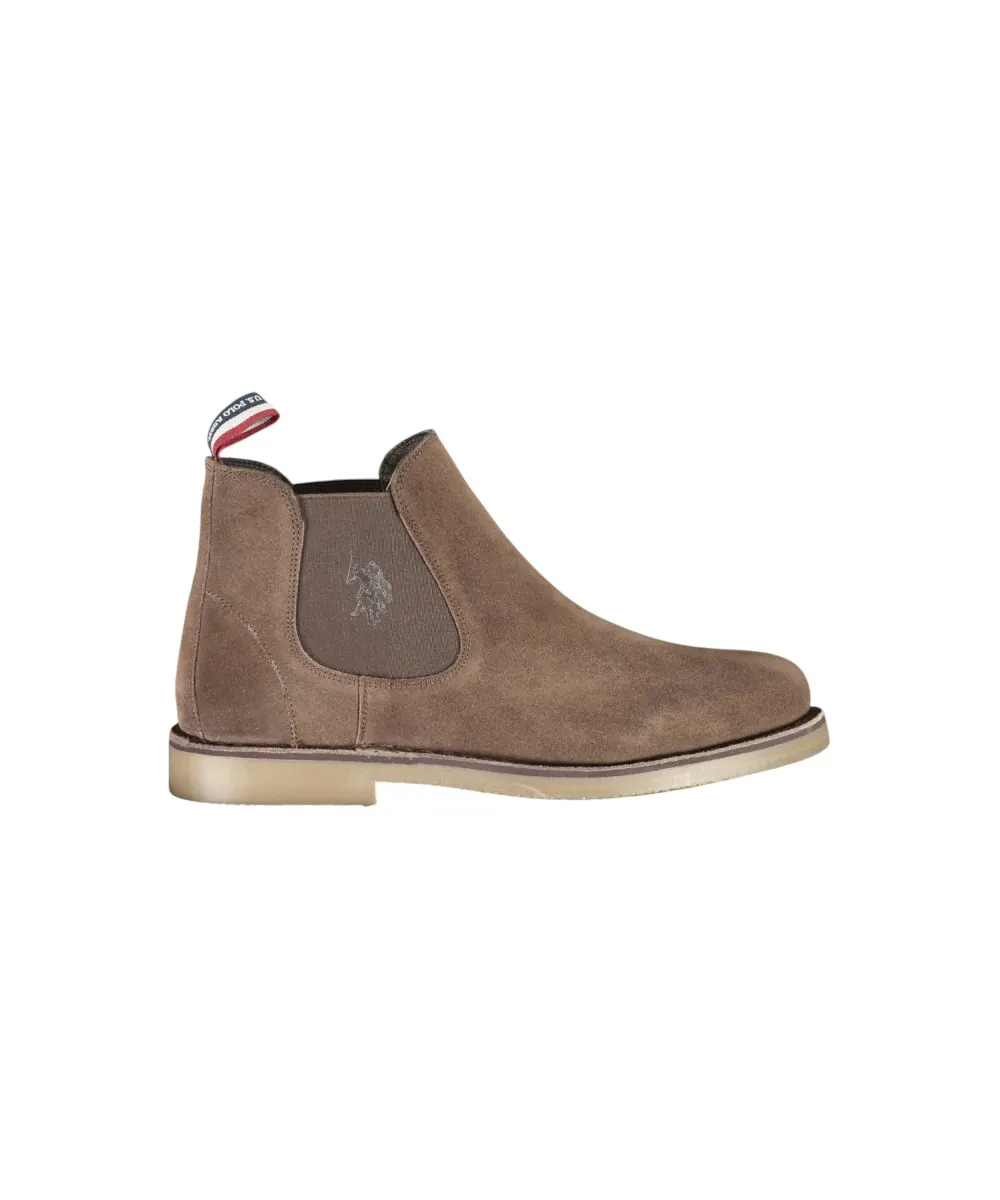 U.S. Polo Assn. - Ανδρικά Μποτάκια Σουέτ με λάστιχο MUST001/MBS2-DBR001 Καφέ