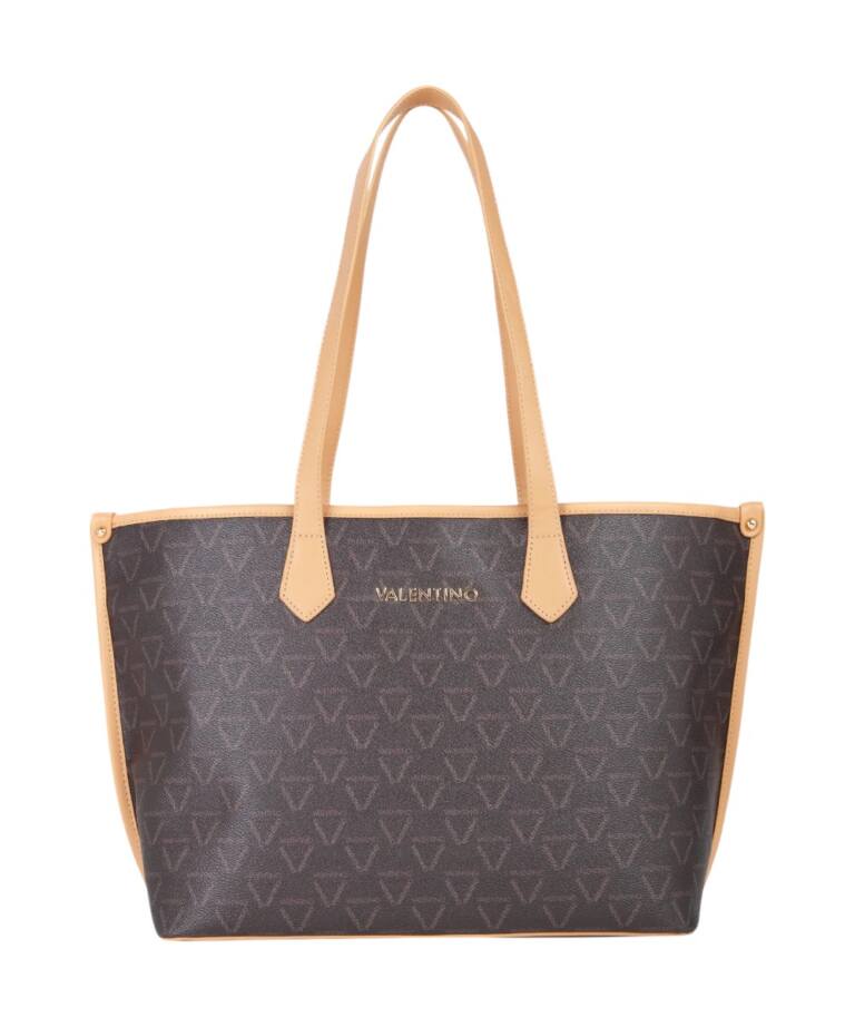 Valentino Bags - Μεγάλη Γυναικεία Τσάντα Lady Re VBS8GT02-N06 Καφέ