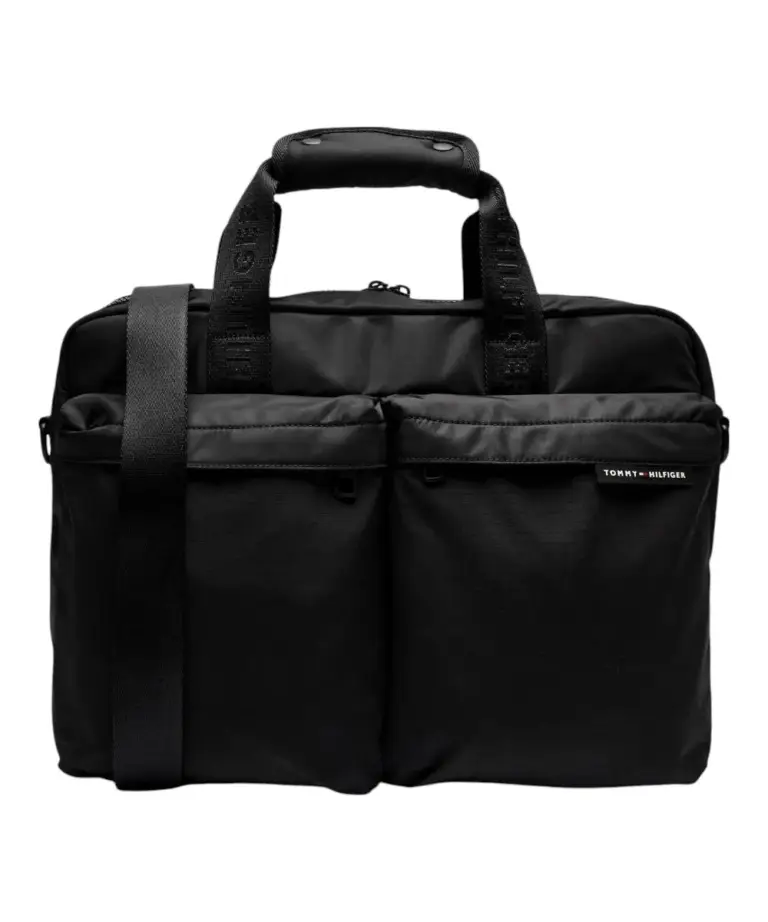 Tommy Hilfiger - Ανδρικός Χαρτοφύλακας Th Element Repreve Computer Bag AM0AM13103-BDS Μαύρο