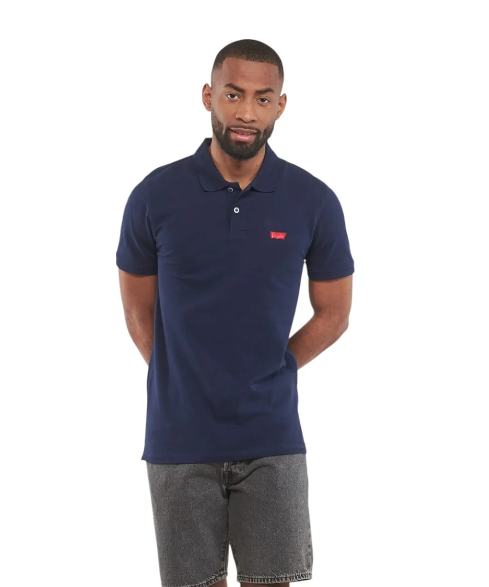 Levi's - Ανδρικό Polo T-shirt Slim Fit Housemark A4842-0003 Μπλε