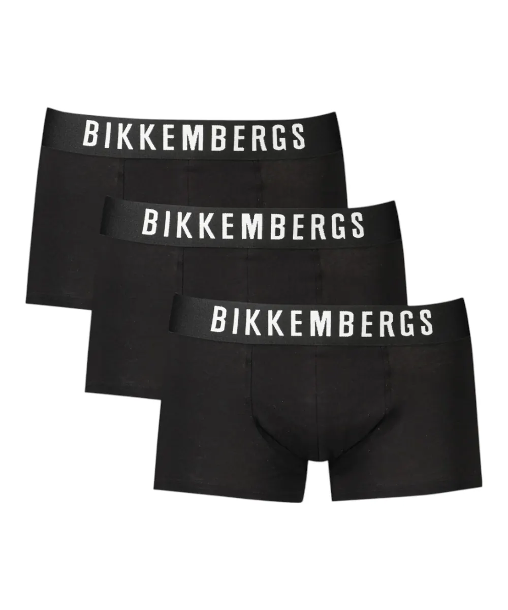 Bikkembergs - Ανδρικά Μποξεράκια 3Pack BKK1UTR10TR-BLACK Μαύρο