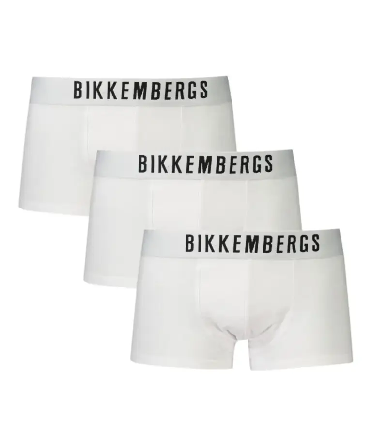 Bikkembergs - Ανδρικά Μποξεράκια 3Pack BKK1UTR10TR-WHITE Λευκό
