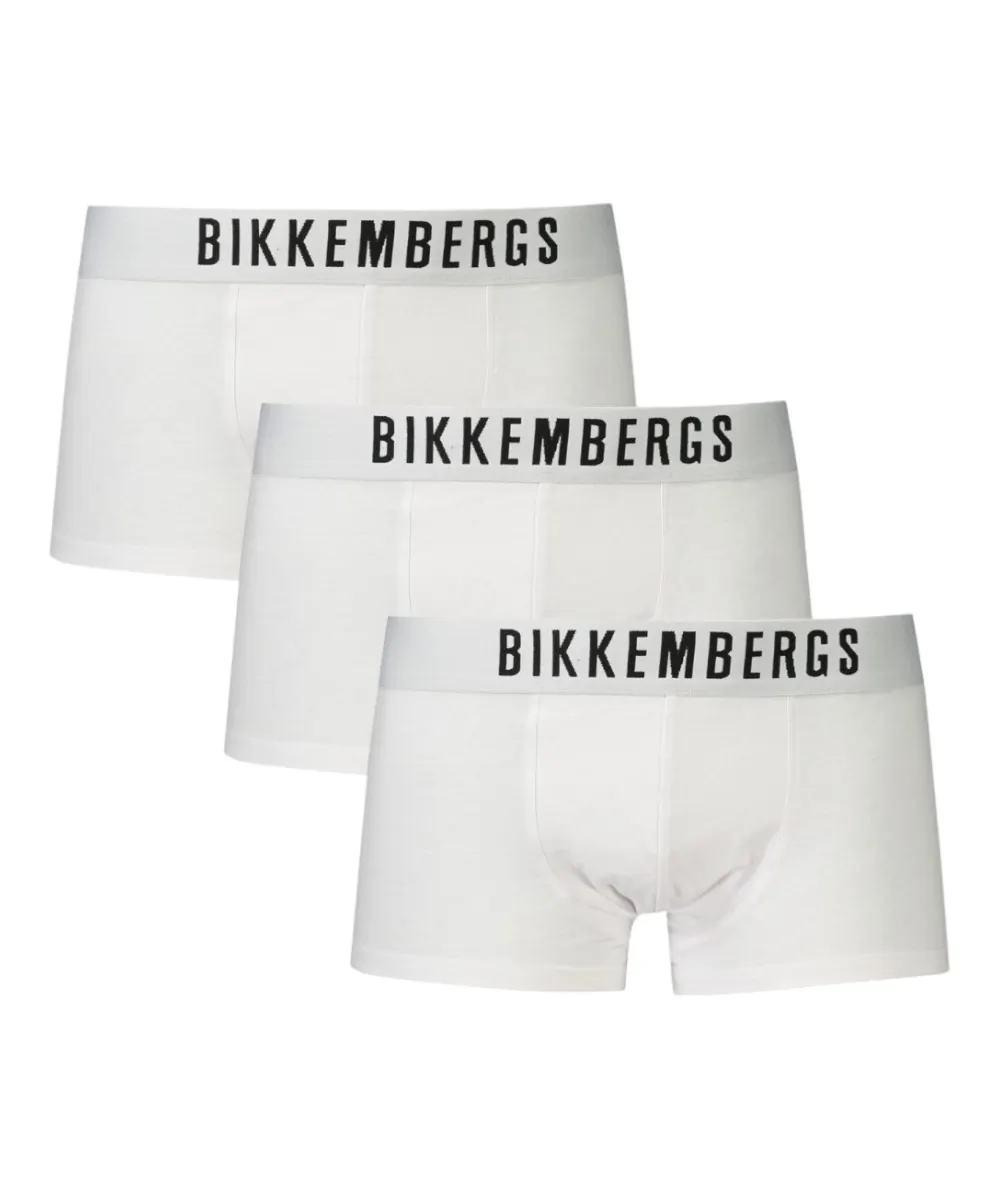 Bikkembergs - Ανδρικά Μποξεράκια 3Pack BKK1UTR10TR-WHITE Λευκό