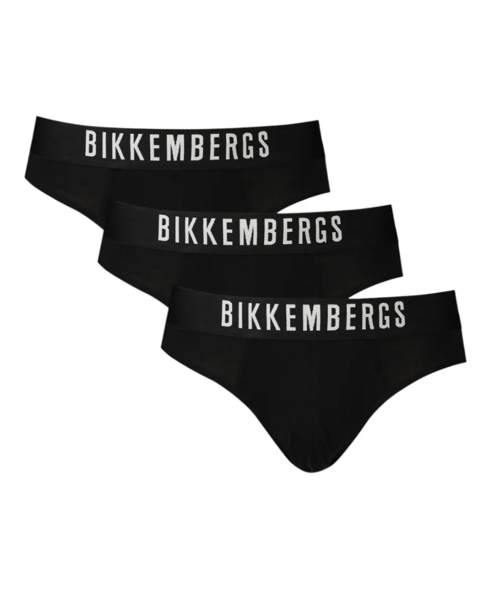 Bikkembergs - Ανδρικά Σλιπ 3Pack BKK1USP10TR-BLACK Μαύρο