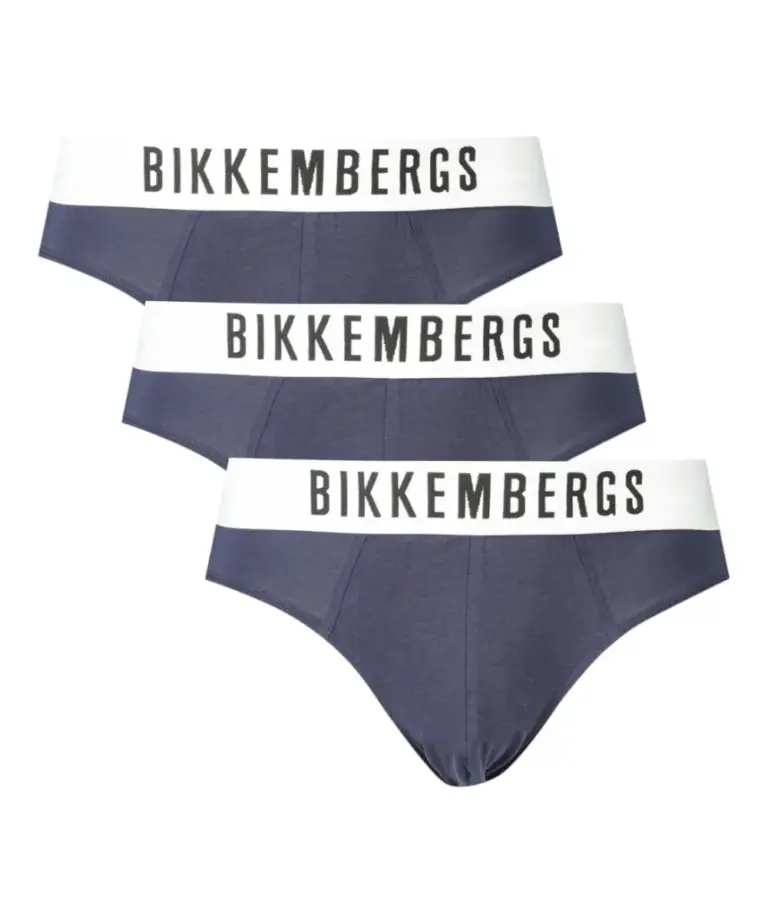 Bikkembergs - Ανδρικά Σλιπ 3Pack BKK1USP10TR-NAVY Μπλε Σκούρο