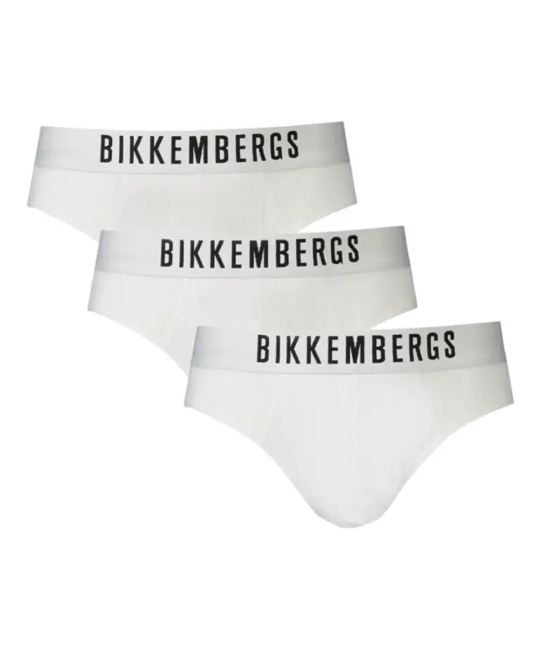 Bikkembergs - Ανδρικά Σλιπ 3Pack BKK1USP10TR-WHITE Λευκό