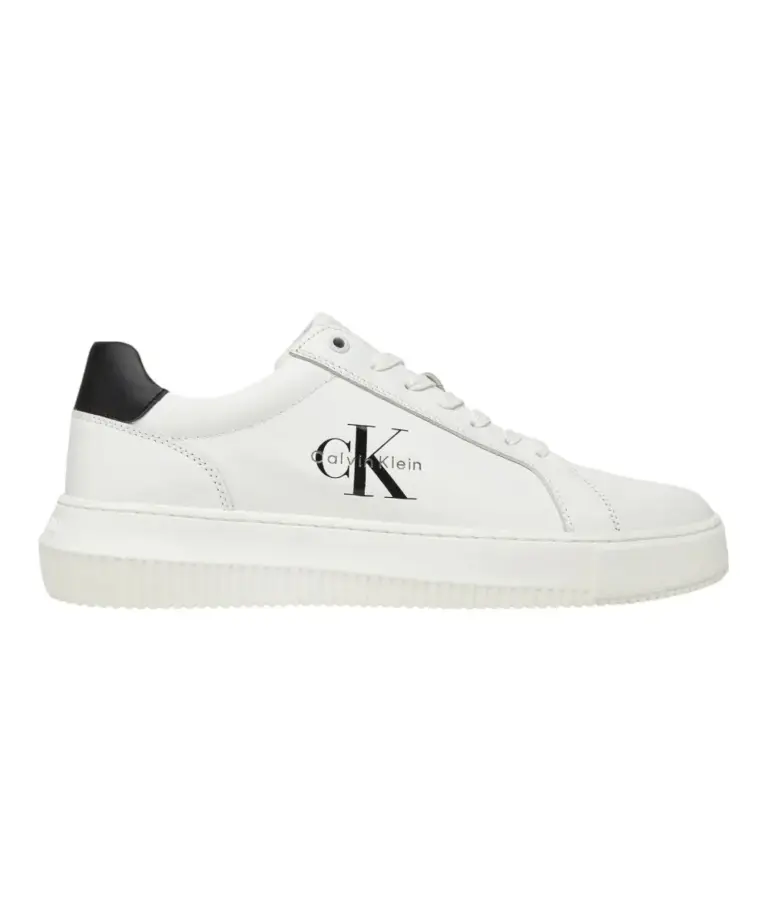 Calvin Klein - Ανδρικά Sneakers Chunky Cupsole Mono Lth Bright YM0YM01317-0LD Λευκό
