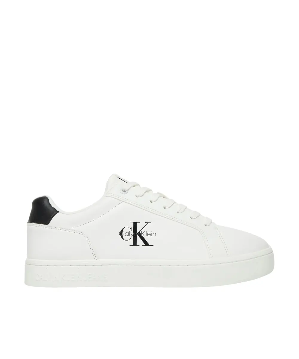 Calvin Klein - Ανδρικά Sneakers Cupsole Mono Lth YM0YM01369-01W Λευκό