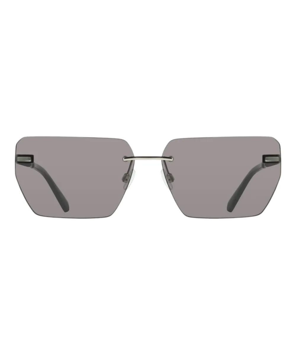 Calvin Klein - Ανδρικά Γυαλιά Ηλίου CKJ25207S-043 με Ασημί Σκελετό και Ασημί Φακό