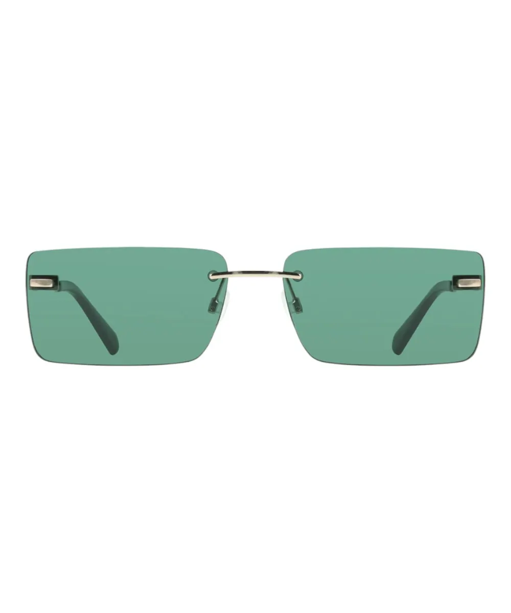 Calvin Klein - Γυναικεία Γυαλιά Ηλίου CKJ25206S-720 με Πράσινο Μεταλλικό Σκελετό και Πράσινο Φακό