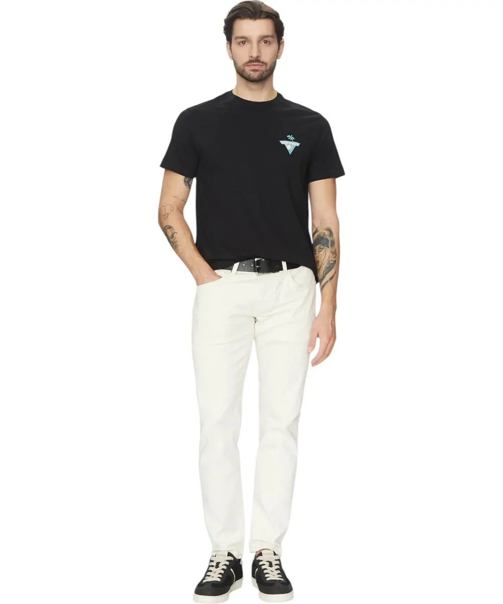 Guess - Ανδρικό T-shirt Regular Fit M5GI55K8FQ4-JBLK Μαύρο