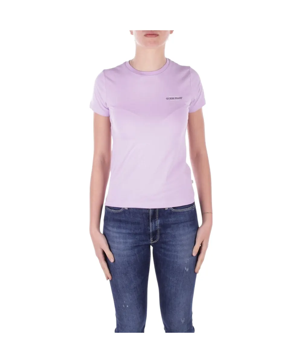 Guess - Γυναικείο T-Shirt American Tradition Regular Fit W4YI02J1314-G487 Λιλά