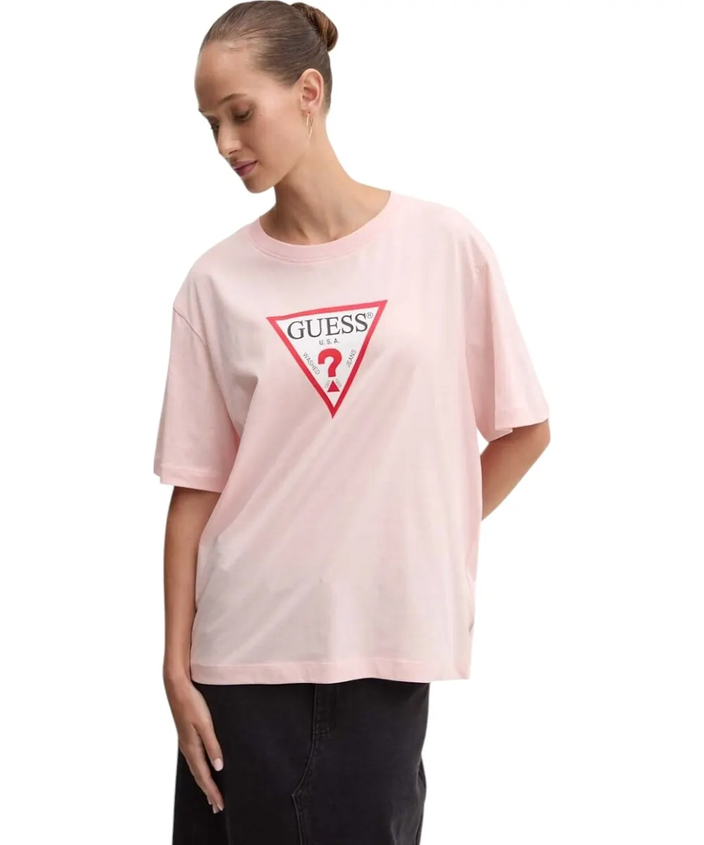 Guess - Γυναικείο T-Shirt W4YI76K8HM0-G682 Ροζ