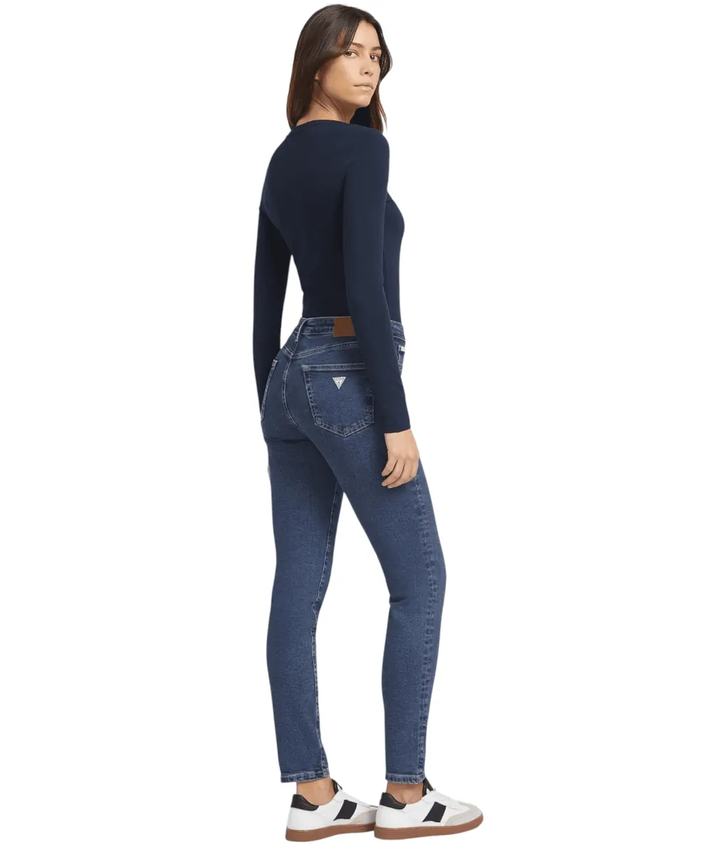 Guess - Γυναικείο τζιν G05 skinny με ψηλή μέση W4YA92D5CB2-M3DW Μπλε