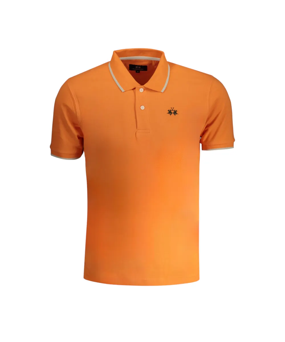La Martina - Ανδρικό T-Shirt Polo Anthony Regular Fit BPMP04-PK031-02163 Πορτοκαλί