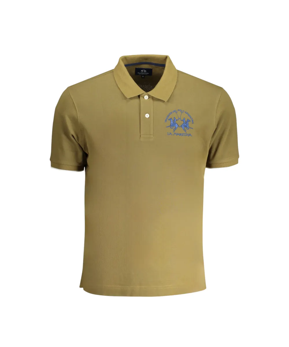 La Martina - Ανδρικό T-Shirt Polo YMP001-PK001-03197 Λαδί
