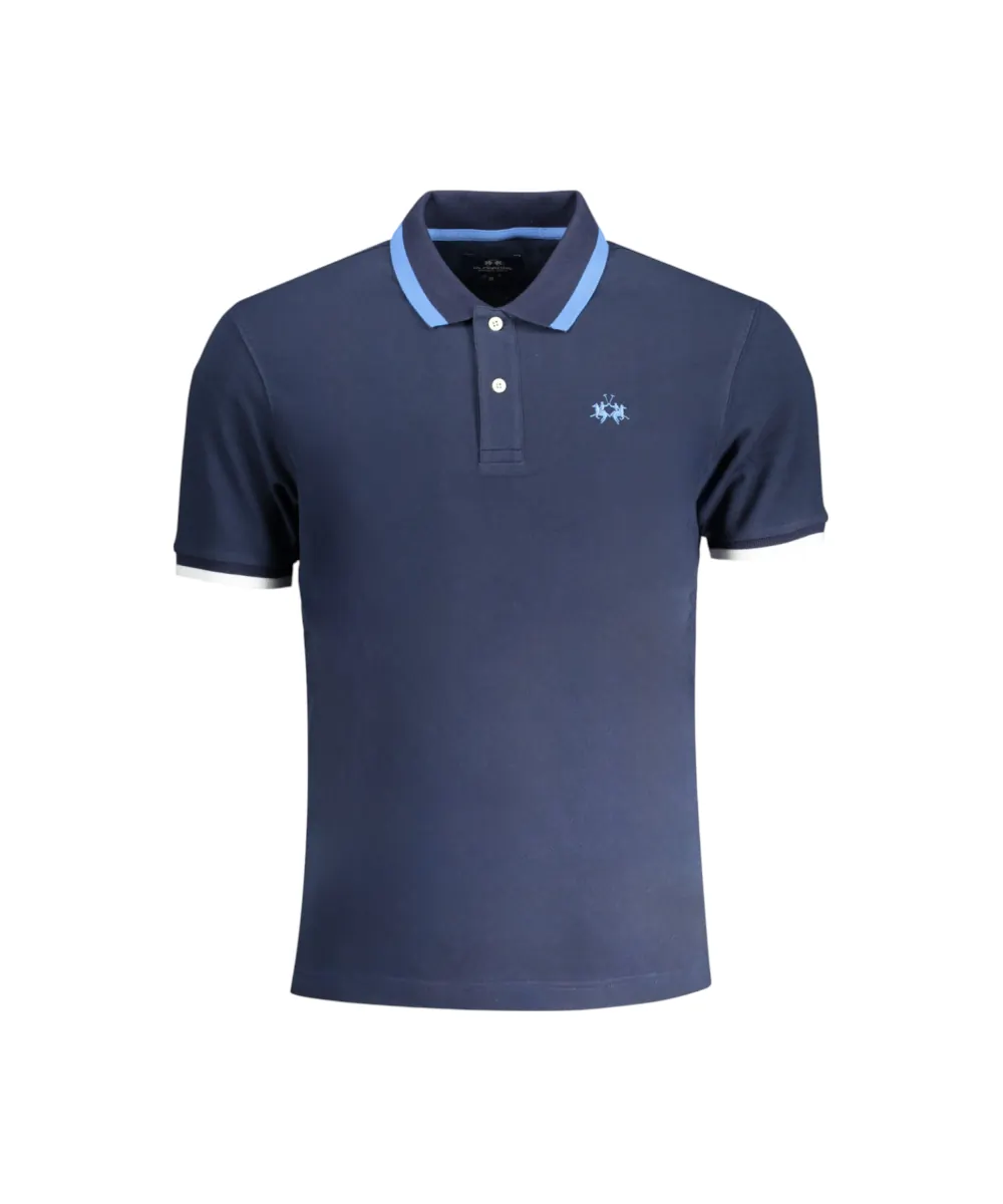 La Martina - Ανδρικό T-Shirt Polo YMP006-PK001-07017 Μπλε