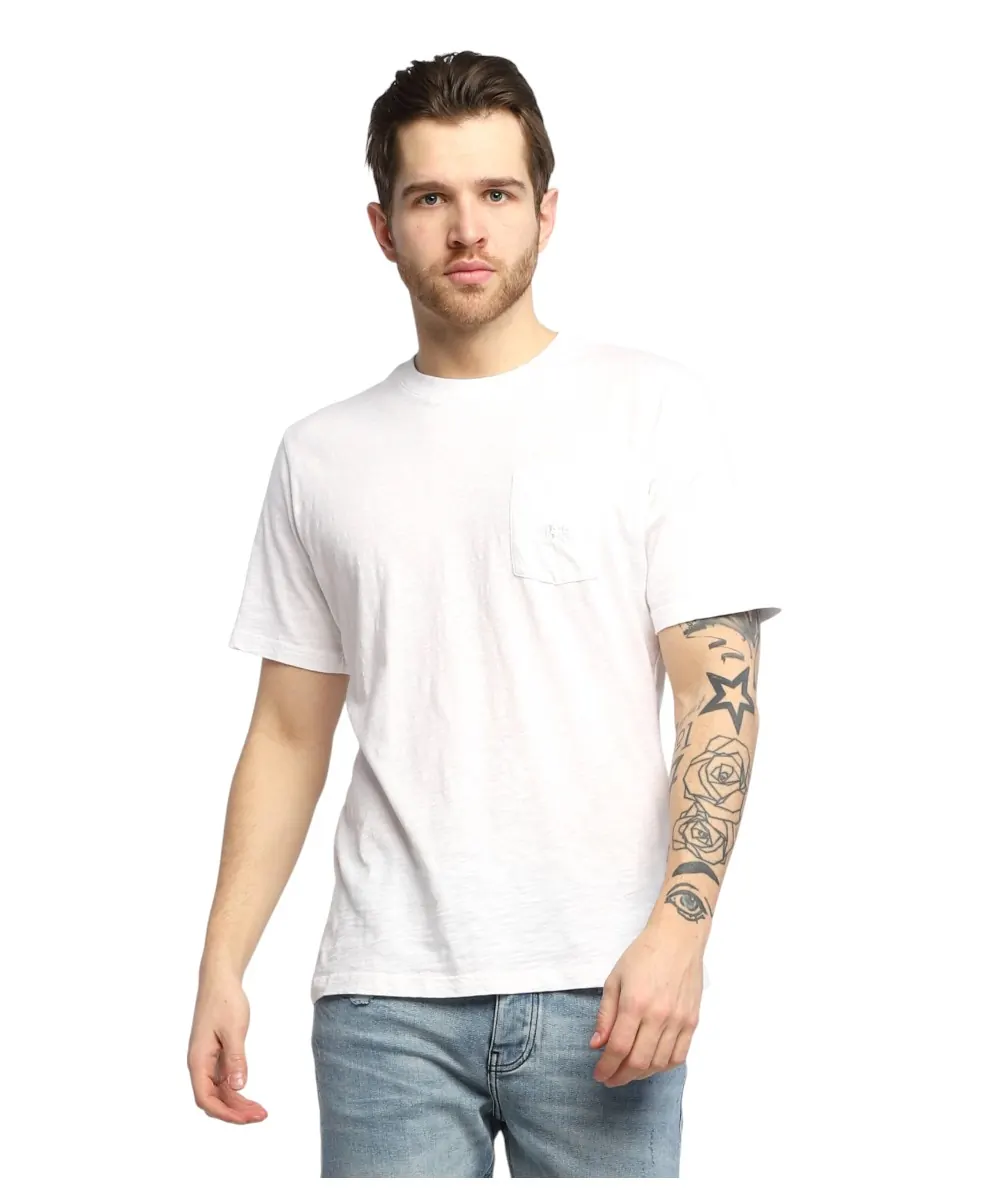 La Martina - Ανδρικό T-Shirt Regular Fit TMR006-JS259-00001 Λευκό