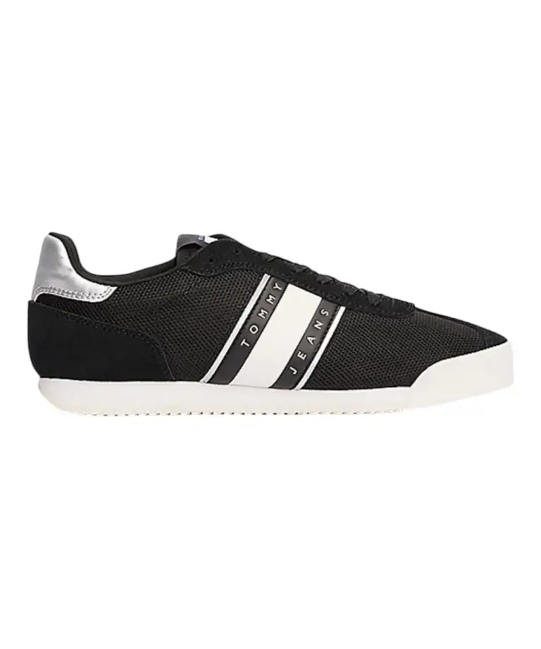 Tommy Hilfiger - Γυναικεία Sneakers Th Low‑Top Runner EN0EN02706-BDS Μαύρο