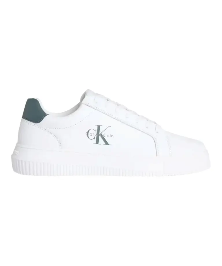 Calvin Klein - Ανδρικά Sneakers Chunky Cupsole Mono Lth Bright YM0YM01317-0H0 Λευκό