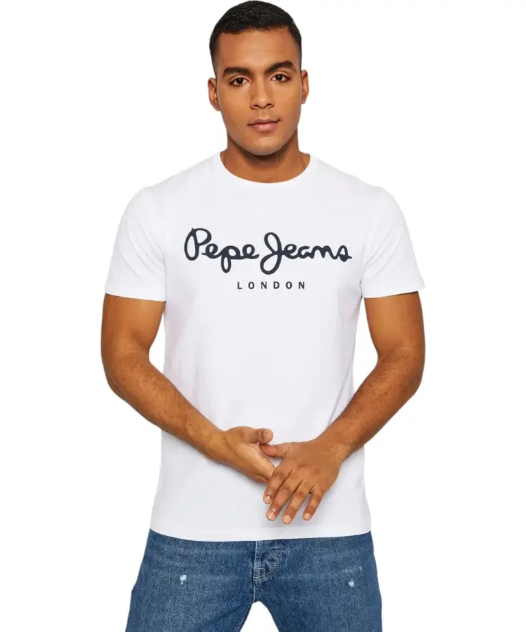 Pepe Jeans - Ανδρικό T-shirt Original Stretch PM508210-800 Λευκό
