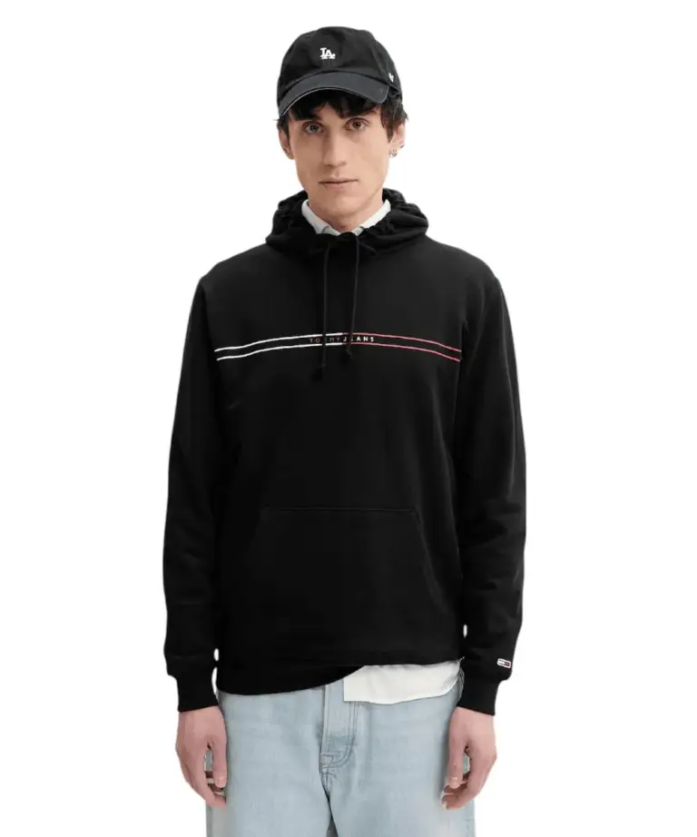 Tommy Hilfiger - Ανδρικό Φούτερ Regular Entry Graphic Hoodie  DM0DM20847-BDS Μαύρο